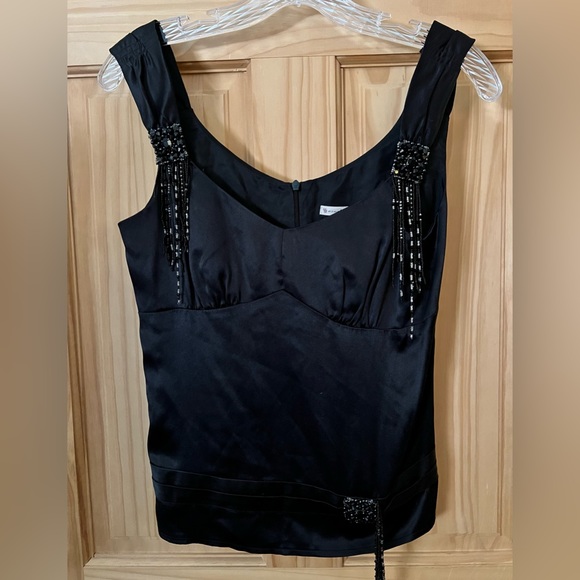 Nanette Lepore Silk Beaded Art Deco Top - Picture 10 of 10